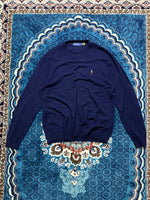 Polo Ralph Lauren Navy Blue Premium Crewneck Sweater - XL