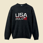 Polo by Ralph Lauren Grey Flag Crewneck Sweater - M/L