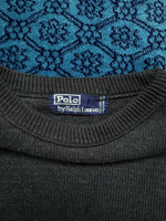 Polo by Ralph Lauren Grey Flag Crewneck Sweater - M/L