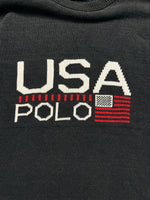 Polo by Ralph Lauren Grey Flag Crewneck Sweater - M/L