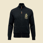Polo by Ralph Lauren Racing Stables Black Full Zip Sweater - M