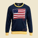 Polo by Ralph Lauren Grey Flag Japanese Embroidered Crewneck Sweater - XL