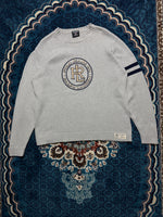 Polo Jeans Co. Light Grey Big Logo Crewneck Sweater - XL