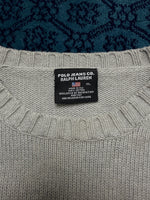Polo Jeans Co. Light Grey Big Logo Crewneck Sweater - XL