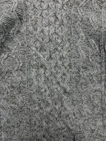 Only & Sons Light Grey Textured Cable Knit Sweater - S