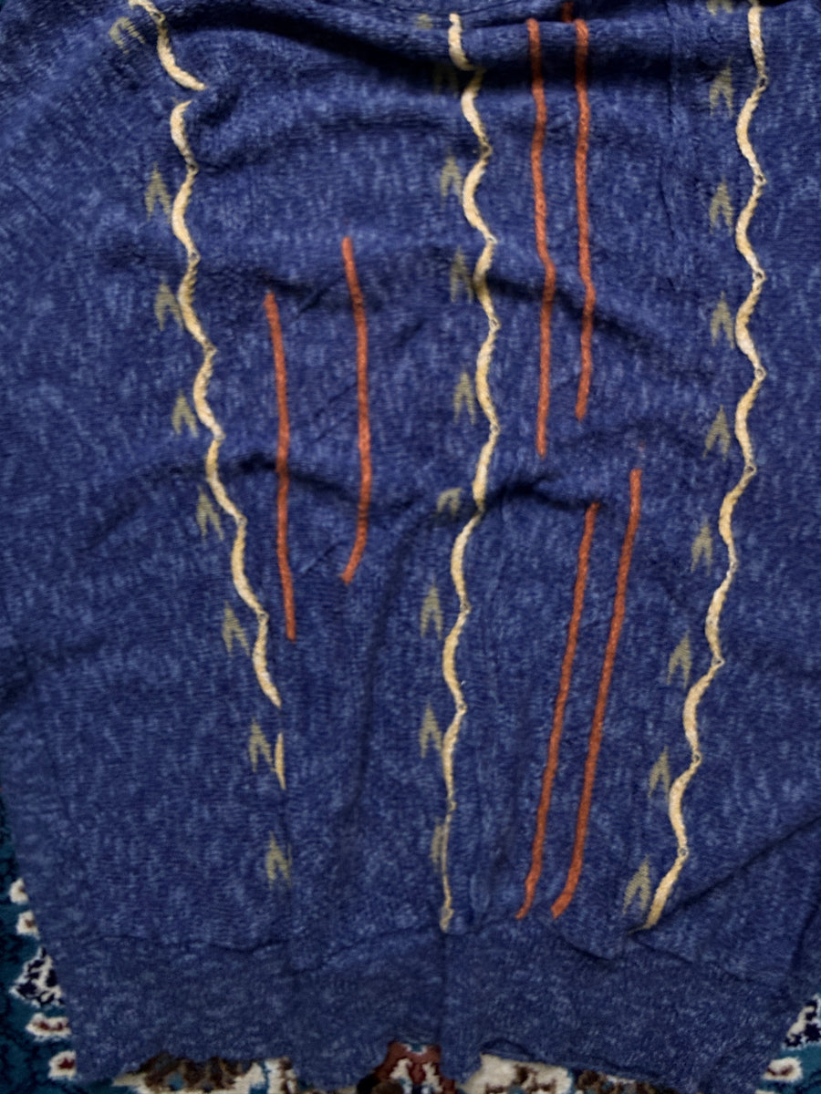 Angelo Litrico Textured Light Blue Crewneck Sweater - XXL