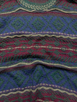 Enzo Lorenzo Coogi Style Multicolour Crewneck Sweater - L/XL