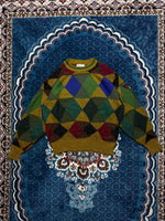 Carlo Colucci Patterned Multicolour Crewneck Sweater - M