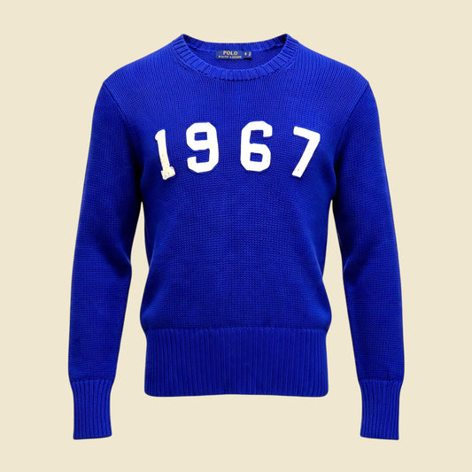 Polo Ralph Lauren Blue Vintage 1967 Crewneck Sweater - S