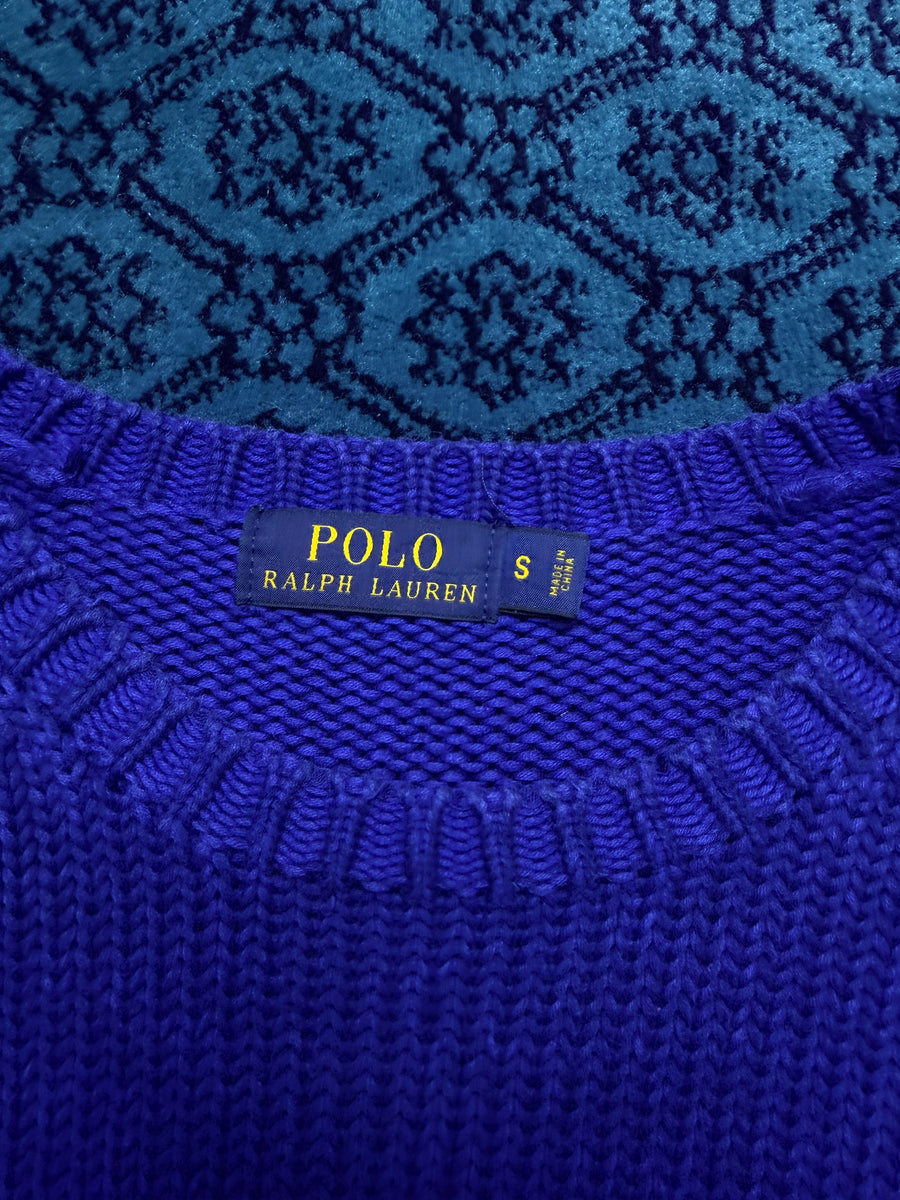Polo Ralph Lauren Blue Vintage 1967 Crewneck Sweater - S