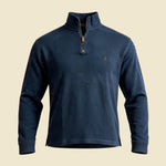 Polo Ralph Lauren Charcoal Grey Quarter Zip Sweater Faded - S