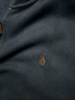 Polo Ralph Lauren Charcoal Grey Quarter Zip Sweater Faded - S