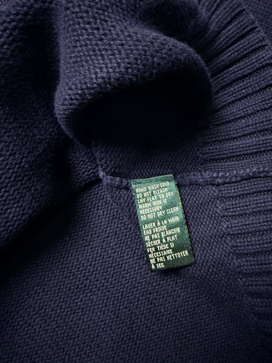 Lauren Ralph Lauren Navy Blue Vintage 1967 Sports Edition Crewneck Sweater - L