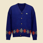 Lacoste Navy Blue Patterned Cardigan - XL