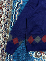 Lacoste Navy Blue Patterned Cardigan - XL