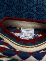 The Sweater Shop Coogi Style Multicolour Crewneck Sweater - L/XL