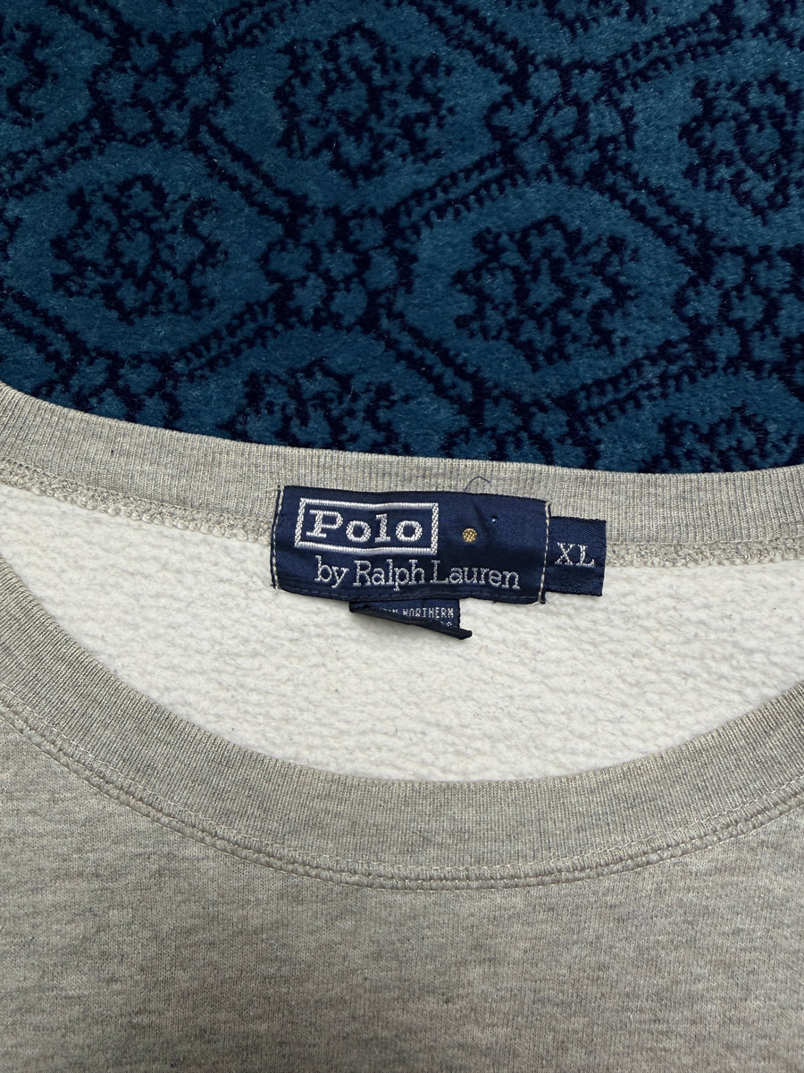 Polo by Ralph Lauren Grey Bear Oversized Sweatshirt - XL