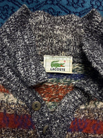 Lacoste Patterned Multicolour Wool Polo Style Sweater - XL/XXL