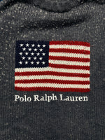 Polo Sports Grey Flag Pure Wool Crewneck Sweater - M