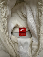 Nike White Hooded Parachute Pullover Jacket - L