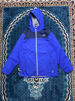 The North Face Blue Hooded Track Jacket - XL