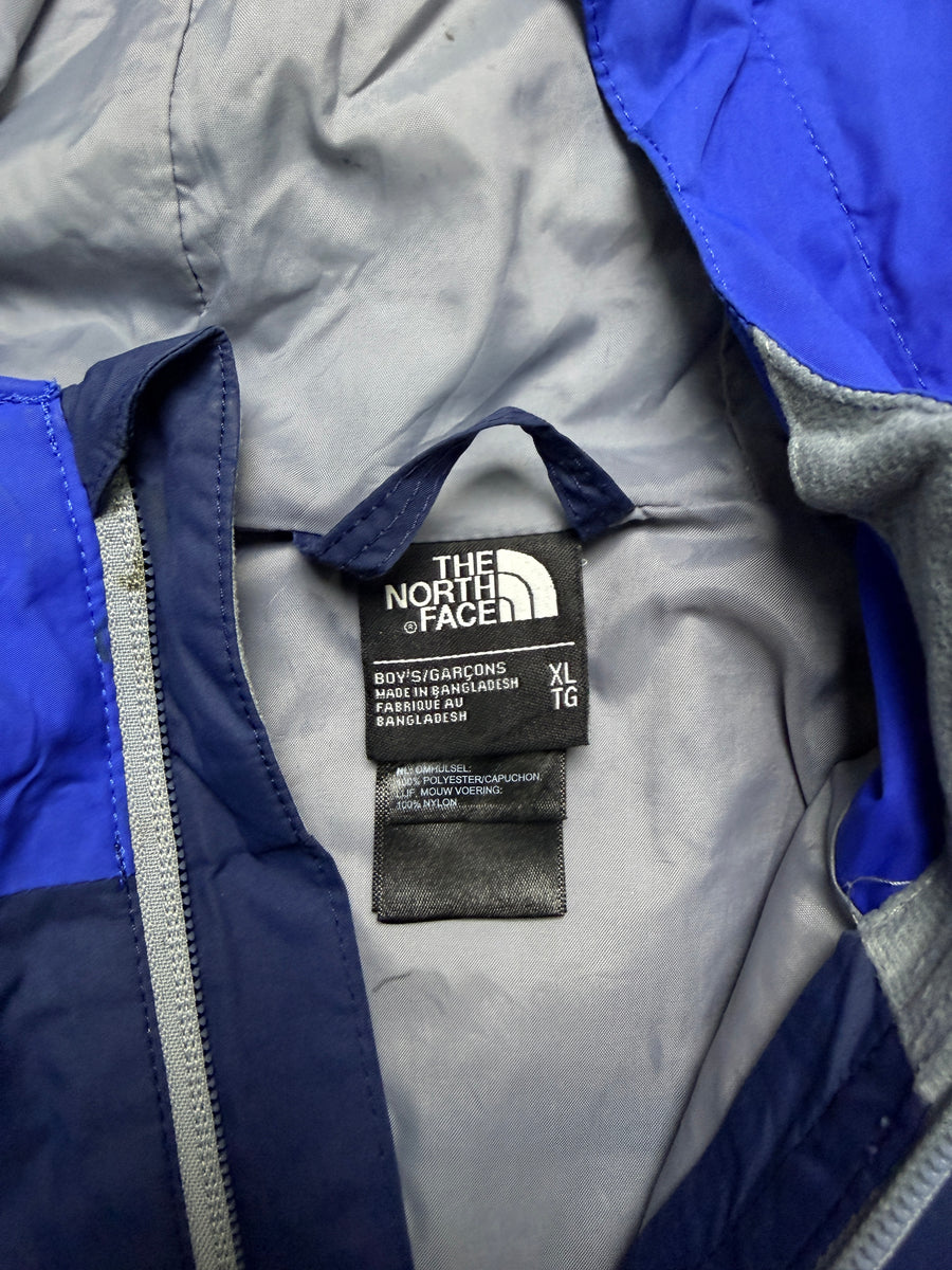 The North Face Blue Hooded Track Jacket - XL