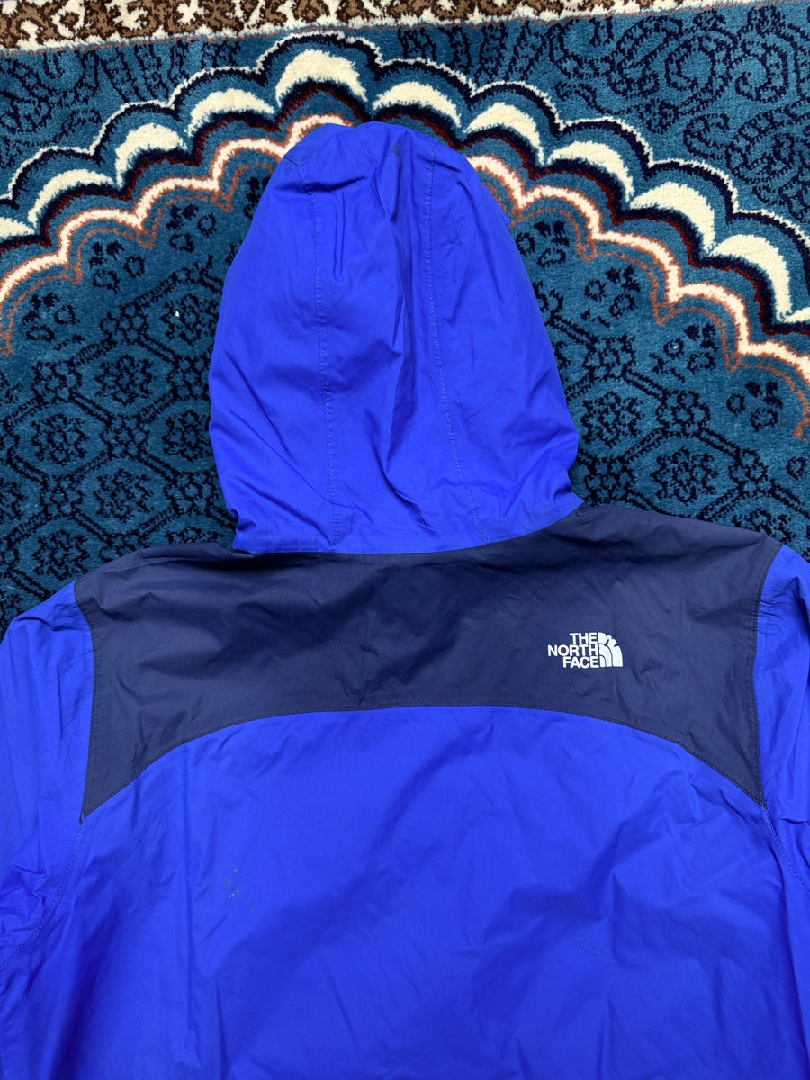 The North Face Blue Hooded Track Jacket - XL