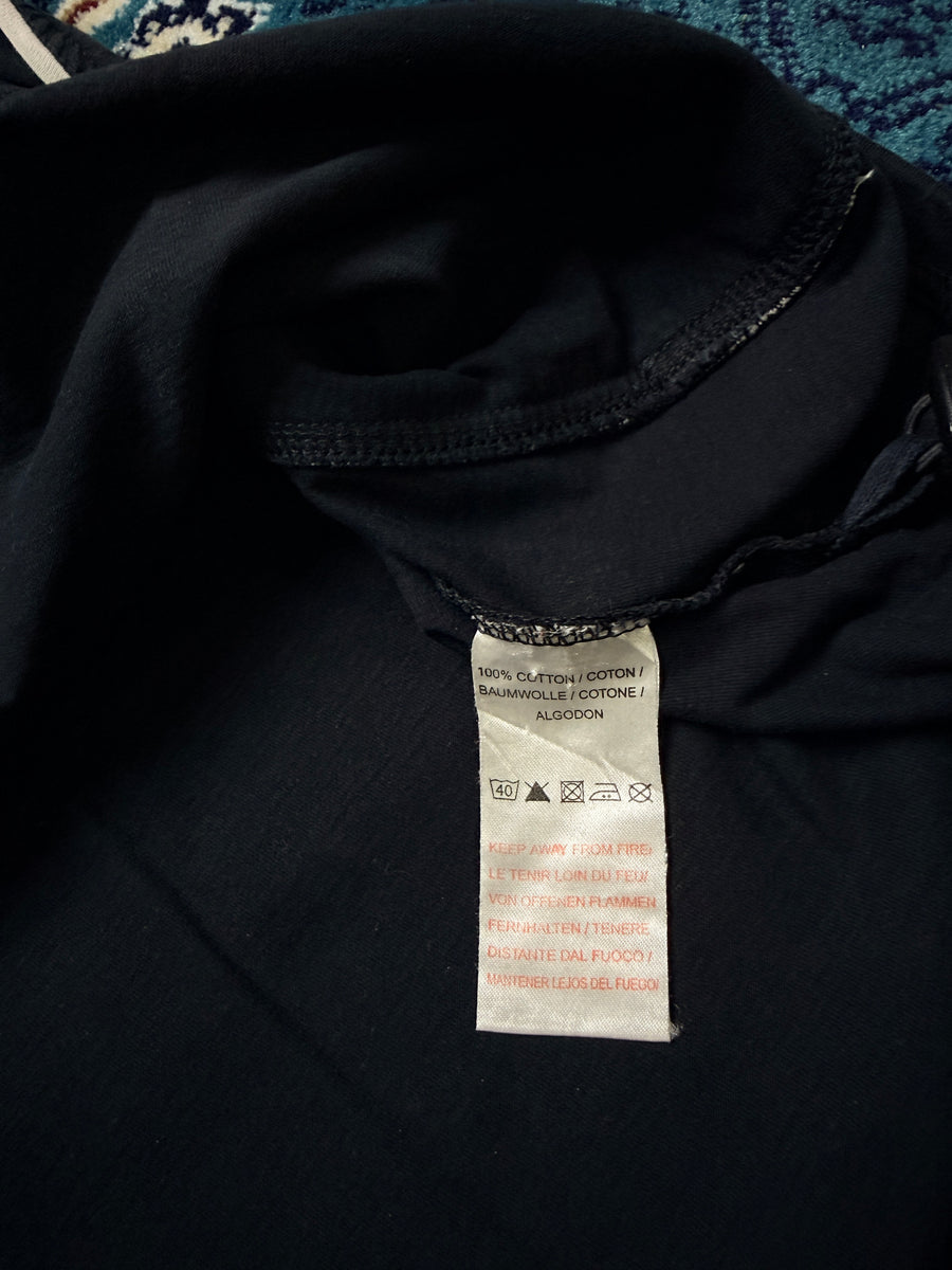 Umbro Black & White Half Sleeve Pullover Hooded Jacket Faded - XXL