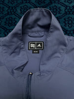 Adidas Light Blue Half Sleeve Parachute Pullover Loose Fit Track Jacket - M