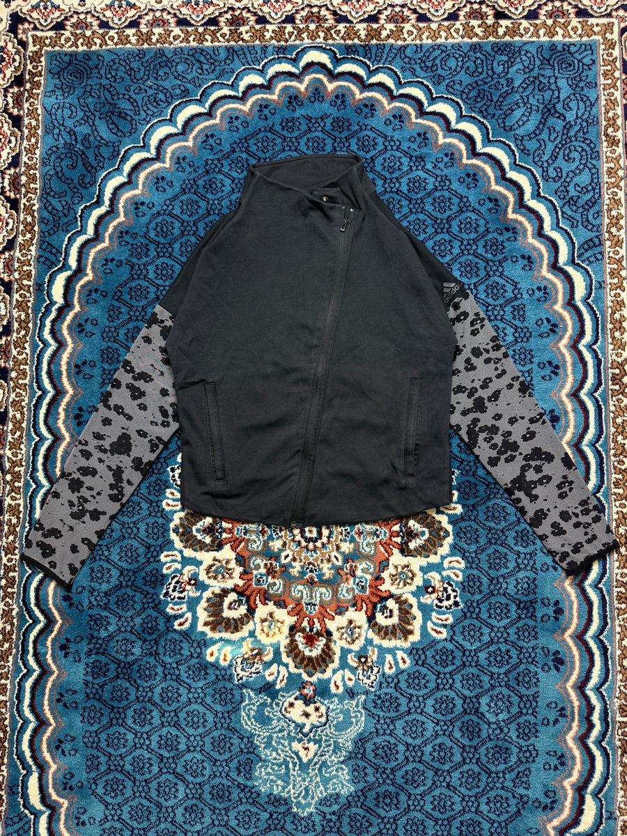 Adidas Black Two Tone Patterned Track Jacket - M