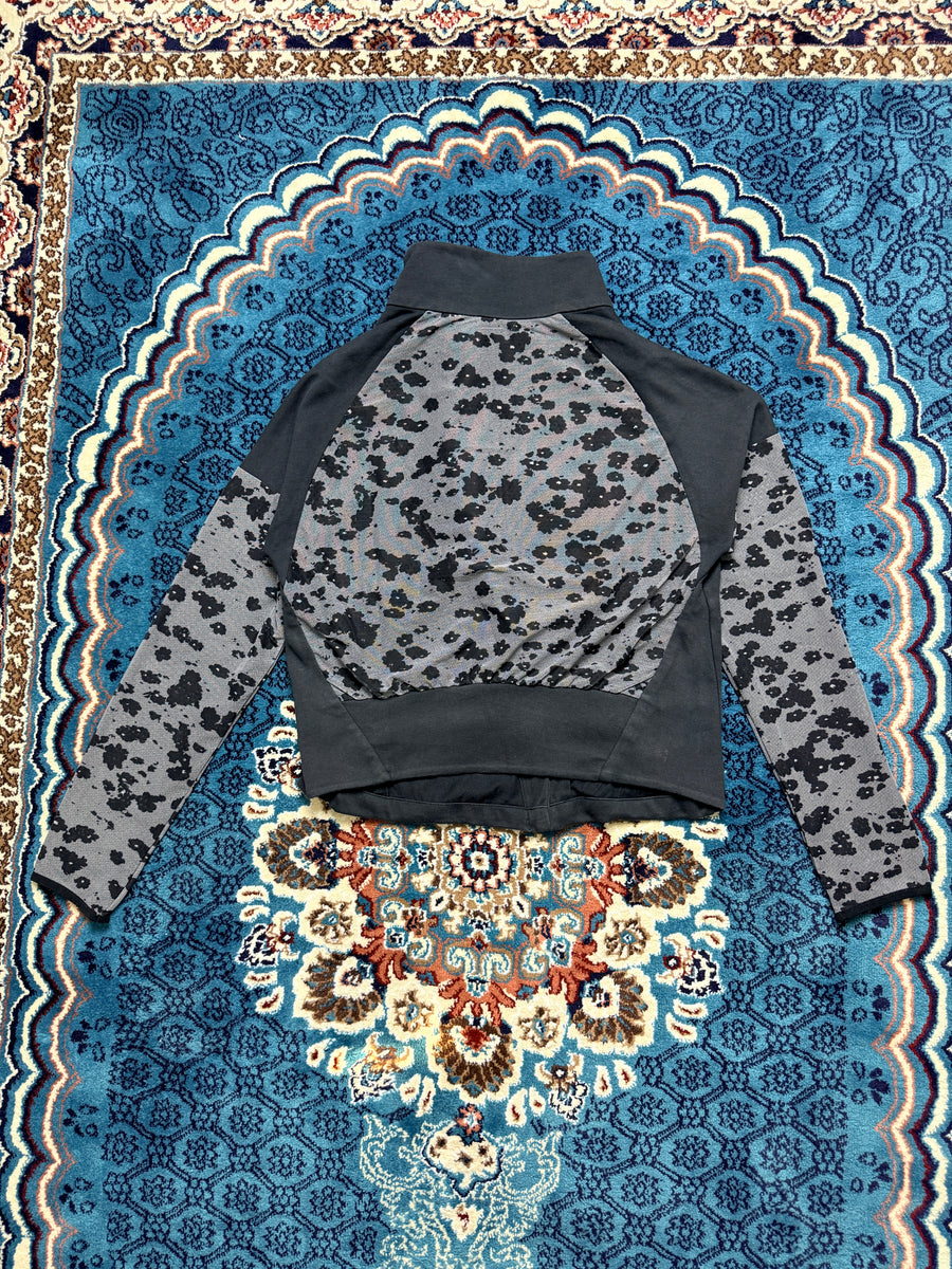 Adidas Black Two Tone Patterned Track Jacket - M