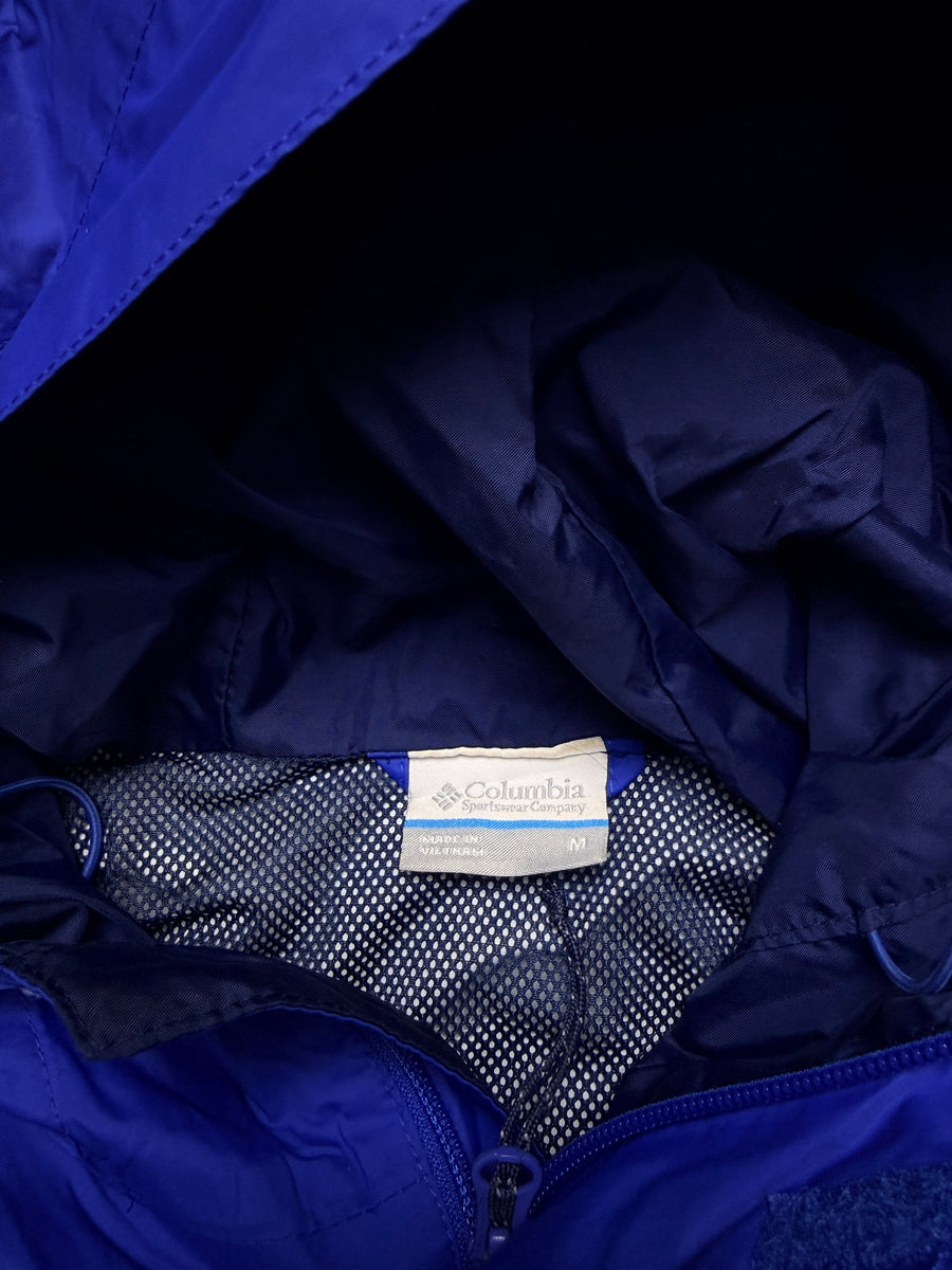 Columbia Blue Hooded Track Jacket - M