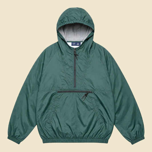 GAP Army Green Hooded Parachute Pullover - S