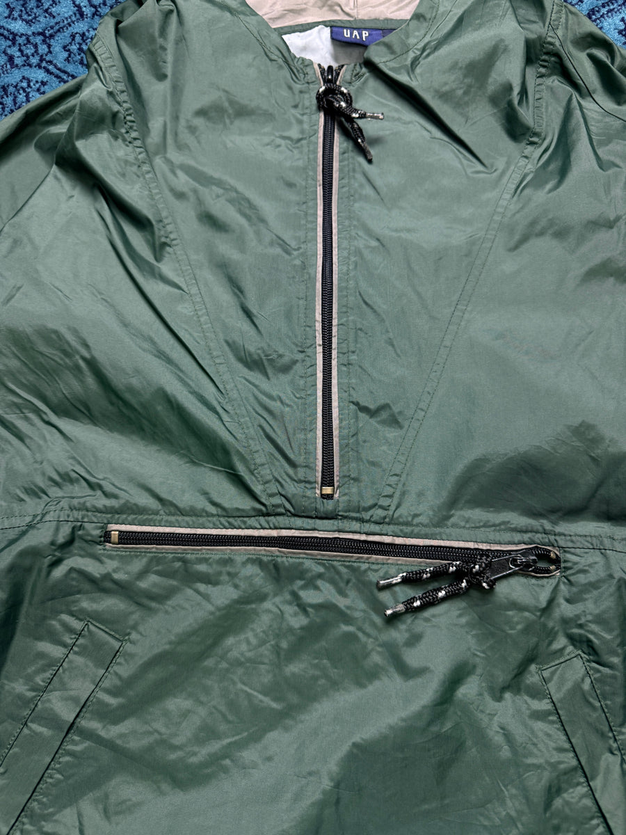 GAP Army Green Hooded Parachute Pullover - S