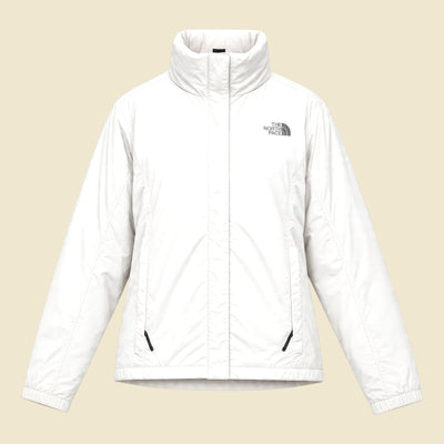 The North Face White Parachute Hooded Jacket - L