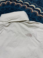 The North Face White Parachute Hooded Jacket - L