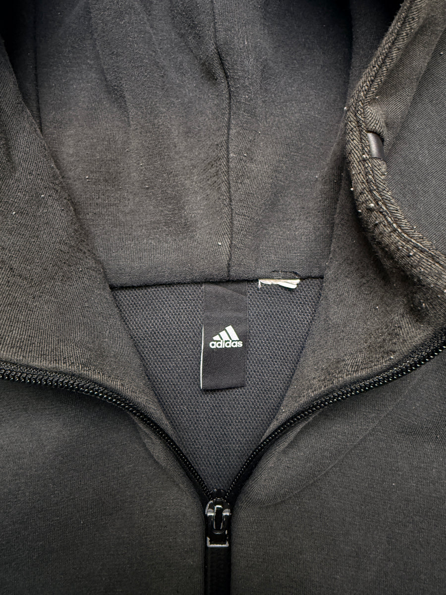 Adidas Dark Grey Hooded Jacket - M