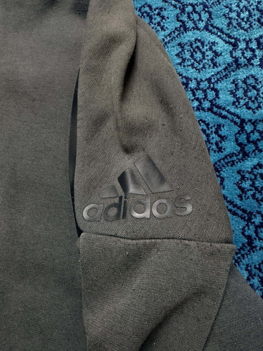 Adidas Dark Grey Hooded Jacket - M
