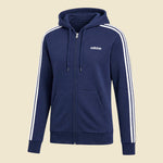 Adidas Navy Blue Faded Zipper Hooded Jacket - L