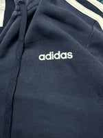 Adidas Navy Blue Faded Zipper Hooded Jacket - L