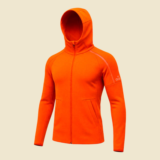 Adidas Orange Hooded Track Jacket - S
