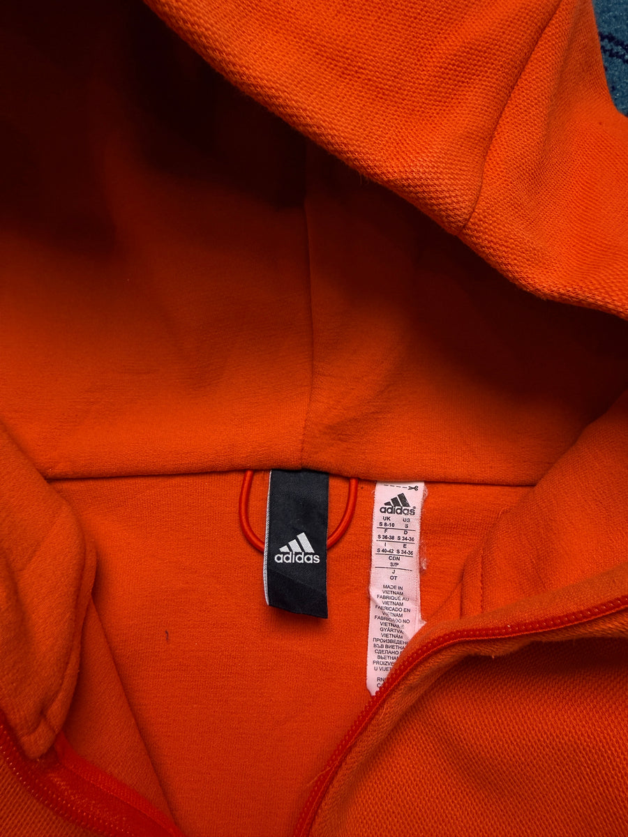 Adidas Orange Hooded Track Jacket - S