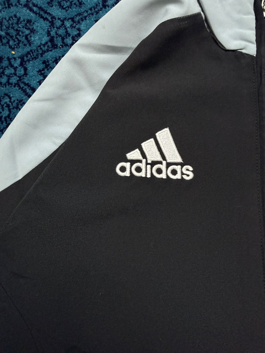 Adidas Grey & Black Vintage Track Jacket - S