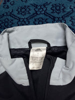 Adidas Grey & Black Vintage Track Jacket - S