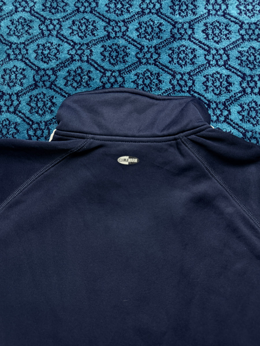 Adidas Navy Blue Fleece Track Jacket - M/L