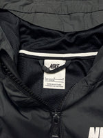 Nike Black Zipper Parachute Hooded Jacket - S