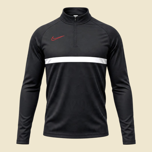 Nike Black Dri Fit Quarter Zip Muscle Shirt - S/M
