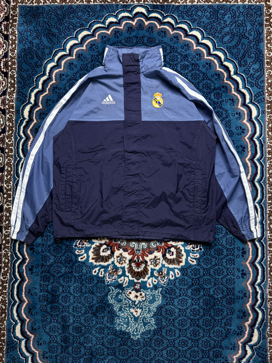 Adidas Blue Real Madrid Vintage Track Jacket - L