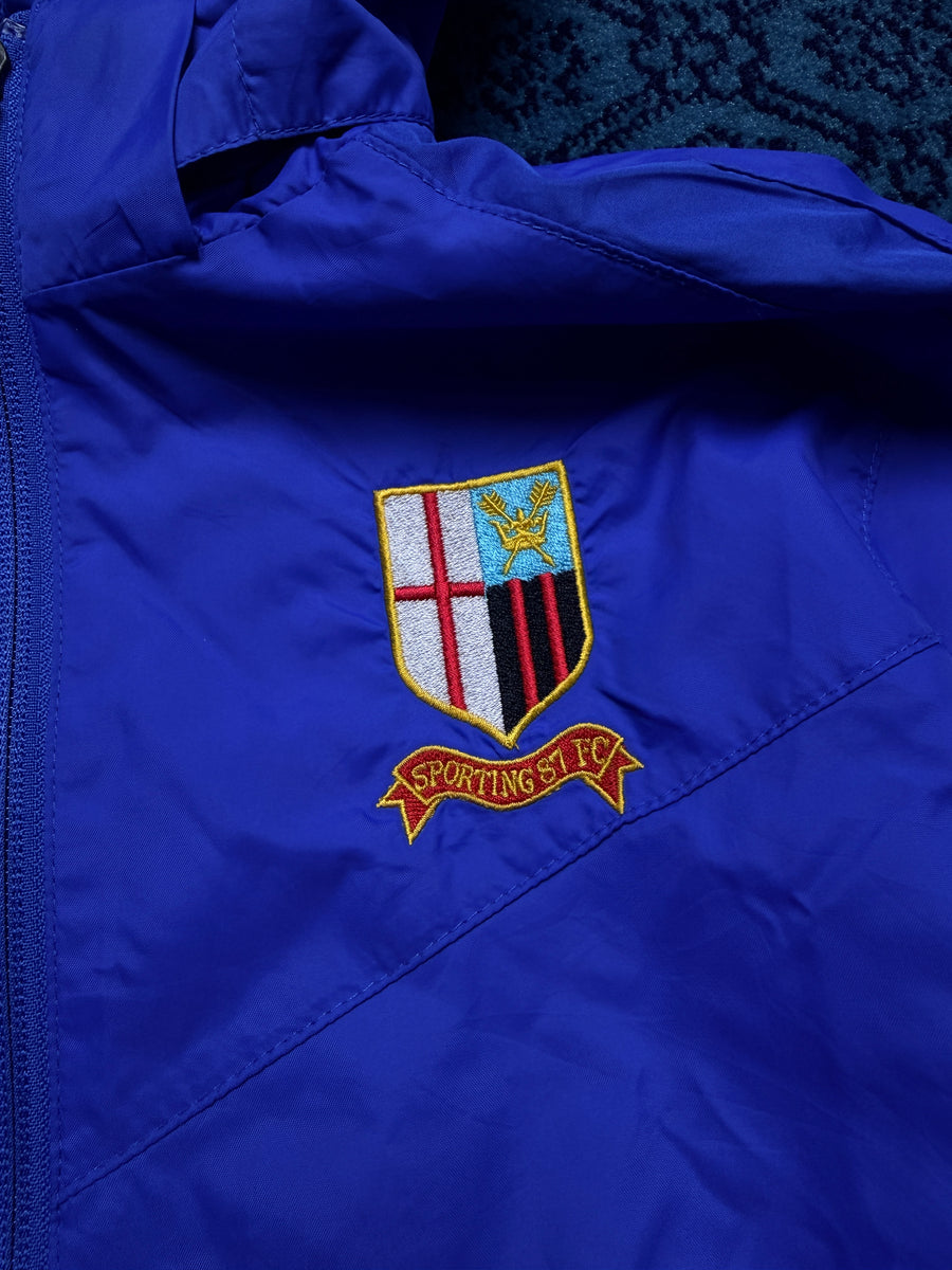 Nike Blue Vintage Hooded Track Jacket - S