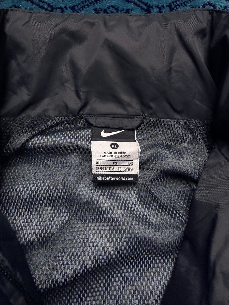 Nike Grey Storm Fit Hooded Parachute Track Jacket - S/M